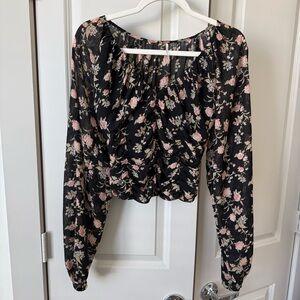 Free People Floral Blouse